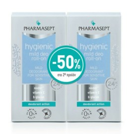 Pharmasept Hygienic Mild Αποσμητικό 24h σε Roll-On Χωρίς Αλουμίνιο 2x50ml