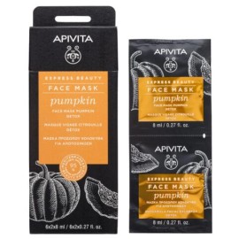 Apivita Express Beauty Face mask Pumpkin Detox 2 x 8 ml