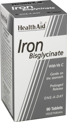 Health Aid Iron Bisglycinate 90 tabs