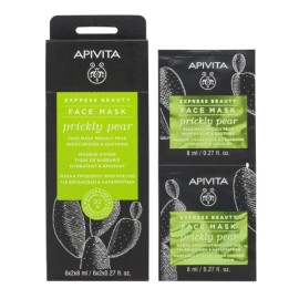 Apivita Express Beauty New Face Mask Prickly Pear 2x8ml