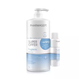 Pharmasept Promo Hygienic Shower Gel, 1lt & Free Ultra Hydra Lotion, 80ml, 1set