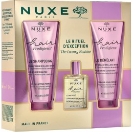 Nuxe Hair Prodigieux The Luxury Routine Shampoo 200 ml + Conditioner 200 ml + Pre-Shampoo Nourishing Mask 30 ml