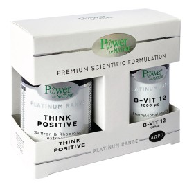 Power of Nature Platinum Range Think Positive 30 κάψουλες & Δώρο Βιταμίνη Β-12 1000 mcg 20 δισκία