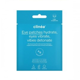 Clinea Moisturizing Biocellulose Eye Patches Για Ενυδάτωση 1 Ζευγάρι.