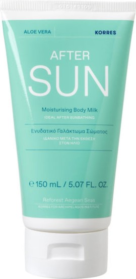 Korres After Sun Aloe Vera Moisturising Body Milk Ενυδατικό Γαλάκτωμα Σώματος 150 ml