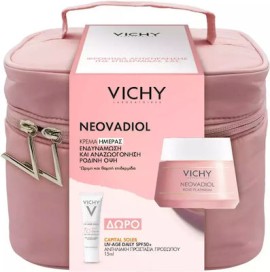 Vichy Neovadiol Rose Platinium, Κρέμα Φροντίδας της Επιδερμίδας - 50ml & ΔΩΡΟ Capital Soleil, UV-Age DailySPF50 - 15ml & Μοντέρνο Νεσεσέρ