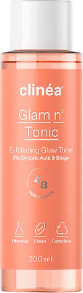 Clinéa Glam n Tonic Απολεπιστική Τονωτική Λοσιόν 200 ml