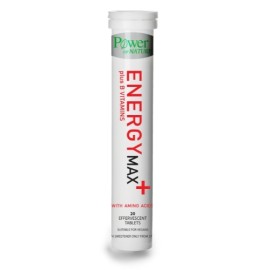 Power of Nature Energy Max+ Vitamins B With Αmino Acids 20 αναβράζοντα δισκία