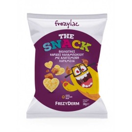 Frezyderm Frezylac the Snack Caramel Sea Salt Βιολογικές καρδιές καλαμποκιού με αλατισμένη καραμέλα, 30gr