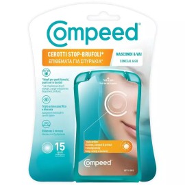 Compeed Spot Patch Conceal & Go Επιθέματα για Σπυράκια 15 τμχ