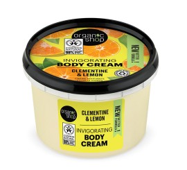 Organic Shop Invigorating Body Cream Clementine and Lemon Ενυδατική Κρέμα Σώματος 250ml.