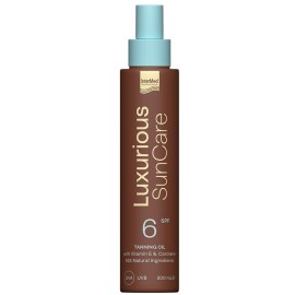 Intermed Luxurious Sun Care Tanning Oil SPF6 Ξηρό Λάδι για Γρήγορο Μαύρισμα 200 ml