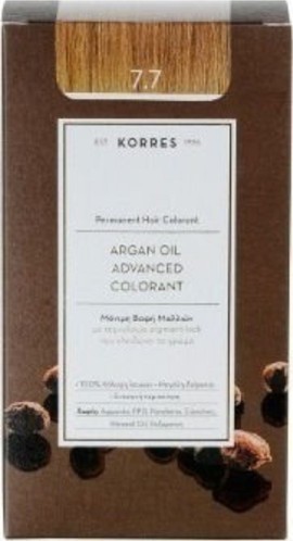 Korres Βαφή Argan Oil Advanced Colorant 7.7 Ξανθό Μόκα