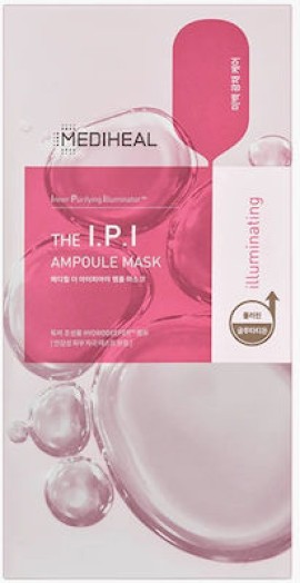 Mediheal The I.P.I Brightening Ampoule Mask – Μάσκα λάμψης με 3% νιασιναμίδη, μανδελικό, γλουταθειονη