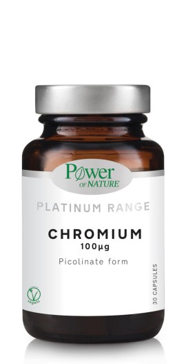 Power of Nature Platinum Range Chromium 100 μg 30 φυτικές κάψουλες