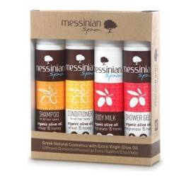 Messinian Spa Travel Kit No.1 (Shower Gel, Shampoo, Body Milk, Conditioner 4x55ml)