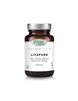 Power of Nature Platinum Range LivaPure Διατροφικό Συμπλήρωμα για την Υγεία του Ήπατος 30 δισκία