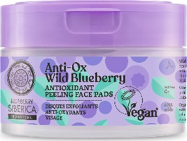 Natura Siberica Anti Ox Wild Blueberry Peeling Pads Αντιοξειδωτικοί Απολεπιστικοί Δίσκοι Καθαρισμού Προσώπου 20 Τεμάχια