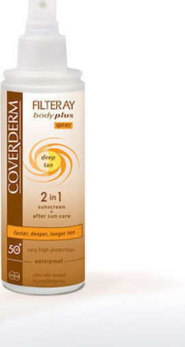 Coverderm Filteray Body Plus Deep Tan Spray SPF50 100ml