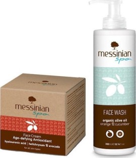 Messinian Spa Promo Anti-Aging Face Cream 50ml & ΔΩΡΟ Καθαριστικό Προσώπου Πορτοκάλι Αγγούρι 300ml