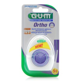 GUM Ortho Waxed Floss 50 pcs