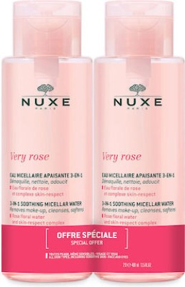 Nuxe Promo Very Rose 3-in-1 Soothing Micellar Water 2x400ml