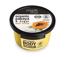 Natura Siberica-Organic Shop, Scrub Σώματος, Παπάγια και Ζάχαρη, 250ml