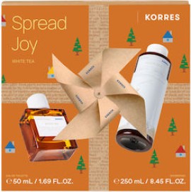 Korres Spread Joy White Tea Eau De Toilette 50 ml + Αρωματικό Αφρόλουτρο 250 ml