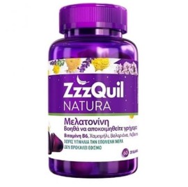 ZzzQuil Natura Συμπλήρωμα Διατροφής με Μελατονίνη 60 ζελεδάκια