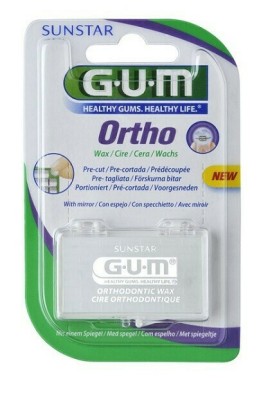 GUM Ortho Wax Mint Κερί Για Ορθοδοντικές Συσκευές 1 Τεμάχιο