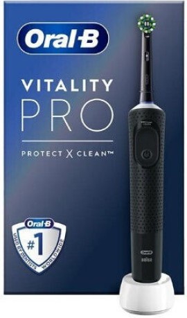 Oral-B Pro Vitality Black Ηλεκτρική Οδοντόβουρτσα με Χρονομετρητή Μαύρο 1τεμ