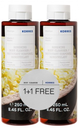 Korres Aφρόλουτρο Μαστίχα 250ml 1+1 Δώρο