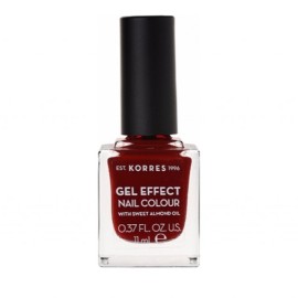 Korres Gel Effect Nail Colour With Sweet Almond Oil No.59 Wine Red 11ml