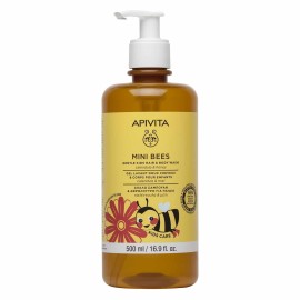 Apivita Mini Bees Gentle Kids Hair & Body Wash Απαλό Σαμπουάν-Αφρόλουτρο για Παιδιά 500 ml