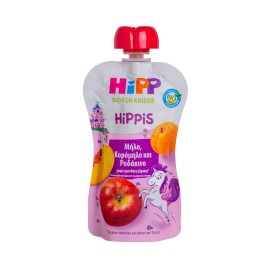 Hipp Hippis Μονόκερος Μήλο,Κορόμηλο και Ροδάκινο 100gr