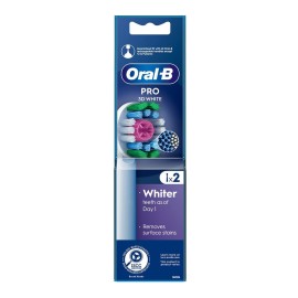 Oral-B Pro 3D White Ανταλλακτικές Κεφαλές 2τμχ