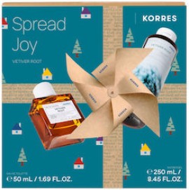 Korres Spread Joy Vetiver Root Eau De Toilette 50 ml + Αρωματικό Αφρόλουτρο 250 ml