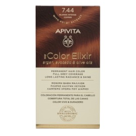 Apivita My Color Elixir 7.44 Βαφή Μαλλιών Ξανθό Έντονο Χάλκινο