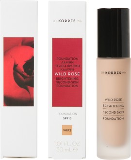 Korres Άγριο Τριαντάφυλλο Brightening Foundation SPF15 WRF2 Υγρό make-up 30ml