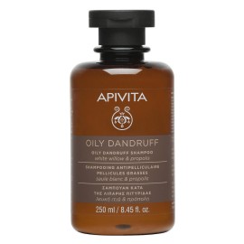 Apivita Hair Care Shampoo Oily Dandruff white willow & propolis 250 ml