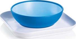 Mam Babys Bowl & Plate Blue, 6m+