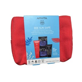 Apivita Promo Bee Sun Safe Hydra Face Gel Cream SPF50+, 50ml & Black Cleansing Gel, 50ml & Face Mask Sea Lave