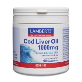 Lamberts Cod Liver Oil 1000mg 180 Caps