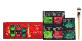 Apivita Light It Up Hydration & Radiance Express Masks Aloe 2 x 8 ml + Pomegranate 2 x 8 ml + Ginkgo Biloba 2 x 2 ml + Δώρο