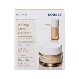 Korres White Pine 2-Step Meno Reverse Volumizing Serum-In-Moisturizer 40 ml + Δώρο Αναπλήρωση Όγκου Ορός Προσώπου 15 ml