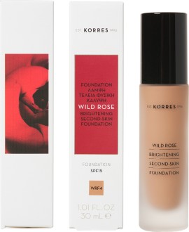 Korres Άγριο Τριαντάφυλλο Brightening Foundation SPF15 WRF4 Υγρό make-up 30ml