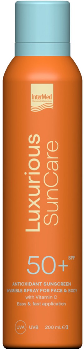 Intermed Luxurious Sun Care Antioxidant Sunscreen Invisible Spray Face & Body SPF50+ 200 ml