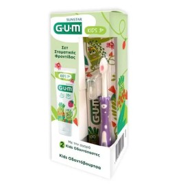 GUM Promo Kids Οδοντόκρεμα 3+ ετών 2 τμχ + Δώρο Οδοντόβουρτσα Kids Jungle 2+ ετών 1 τμχ